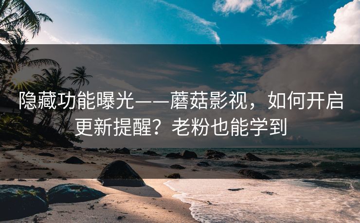 隐藏功能曝光——蘑菇影视,如何开启更新提醒?老粉也能学到 隐藏功能曝光——蘑菇影视,如何开启更新提醒?老粉也能学到